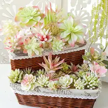1Pc artificielle succulente plante fleur Arrangement bricolage bureau fenêtre bonsaï décor 2019(China)