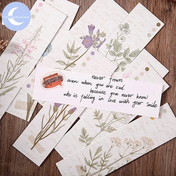 

YueGuangXia Flower Things Bookmarks for Novelty Book Reading Maker Page Paper School Supplies Bookmarks Stationery 30pcs/box