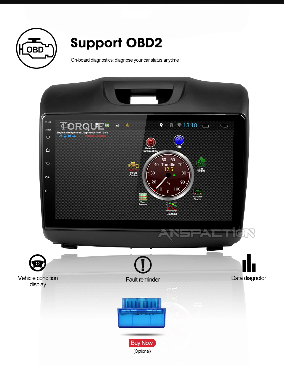 Cheap PX30 android 9.0 car dvd gps player for Chevrolet S10 ISUZU D-MAX 2015-2018 Car DVD player Radio video player Navigation GPS 2