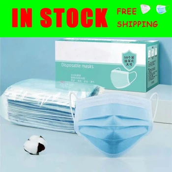 

Solid Color Face Mouth Masks Non Woven Disposable Anti Dust Earloops Masks M40