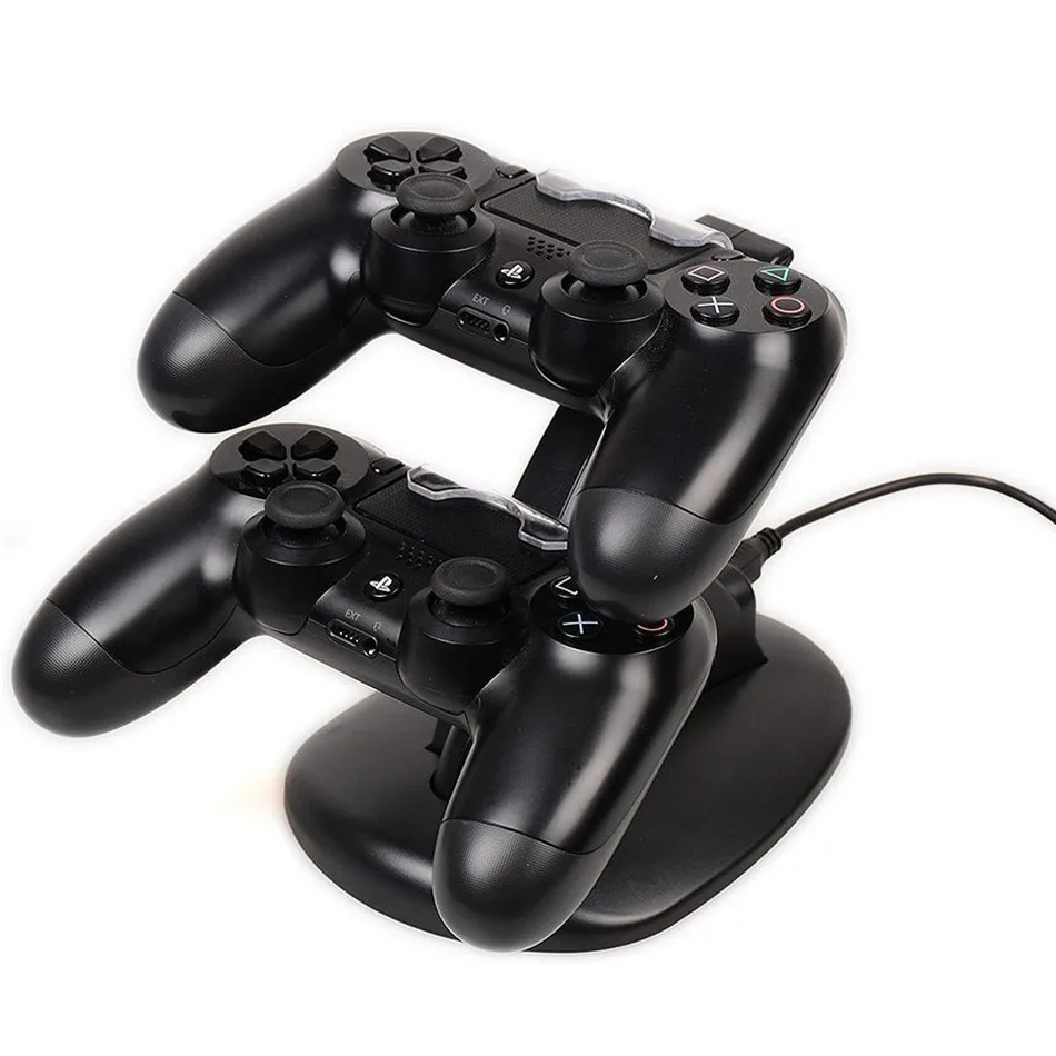 Контроллер Зарядное устройство Док-станция светодиодный двойной USB PS4 зарядная подставка Подставка для sony Playstation 4 PS4/PS4 Pro/PS4 тонкий контроллер