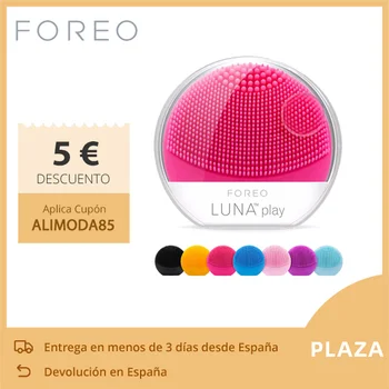 

FOREO LUNA PLAY Cepillo Facial Limpiador Exfoliante Facial Perfecto para Llevar de Viaje Resistente al Agua Limpieza Sónica