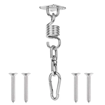 

TOP Hammock Hanger Spring Hook Swivel Spinner Wooden Beam for Hammock Swing Chair Hanging Plant for Boxing Punching Bag