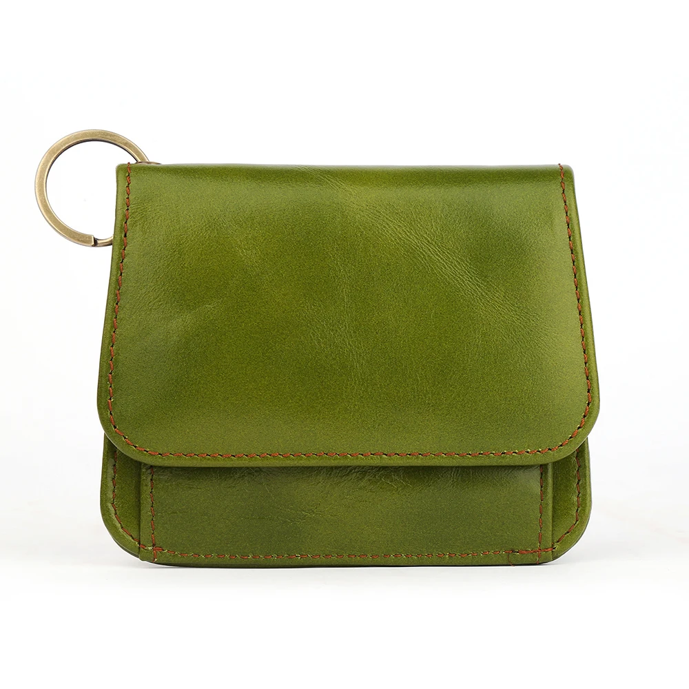 Genuine Leather Women Wallet RFID Blocking Compact Women\'s Wallets Small Zipper Coin Wallet Female Short Women Purse Card Wallet