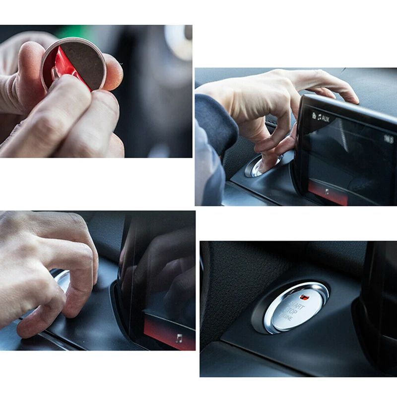 GTinthebox алюминиевая красная кнопка запуска двигателя без ключа с кольцом для Chevrolet Cadillac Escalade GMC Yukon и т. д