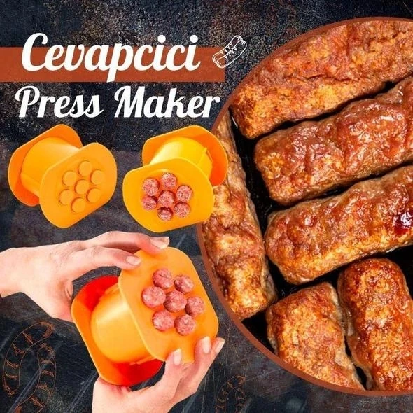 One Press Cevapcici Maker Kitchen Hot Dog Burger Meat Food Pasta Presser Sausage Making Machine Handmade Gadget Tools | Дом и сад