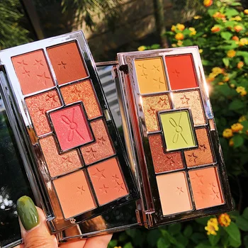 

9 Color EyeShadow Palette Glitter Shimmer Matte Eyeshadow Pallete Waterproof Metallic Diamond Makeup Palette Cosmetic Maquillage