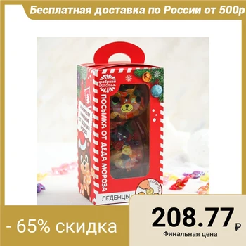 

Lollipops in the piggy bank "Parcel from Santa Claus", 130 g