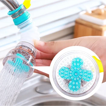 

360 Adjustable Flexible Kitchen Faucet Tap Extender Splash-Proof Water Filter Outlet Head Water Saving Sprayer Diffuser Filter