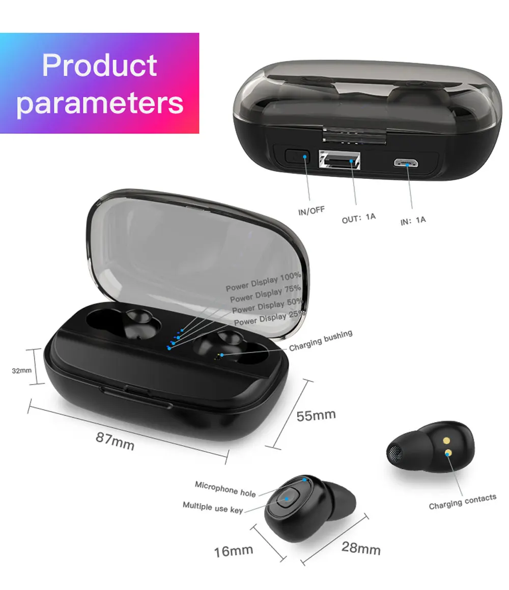 XI10S Bluetooth гарнитура V5.0 стерео спортивные водонепроницаемые наушники беспроводные магнитные наушники с микрофоном для всех смартфонов