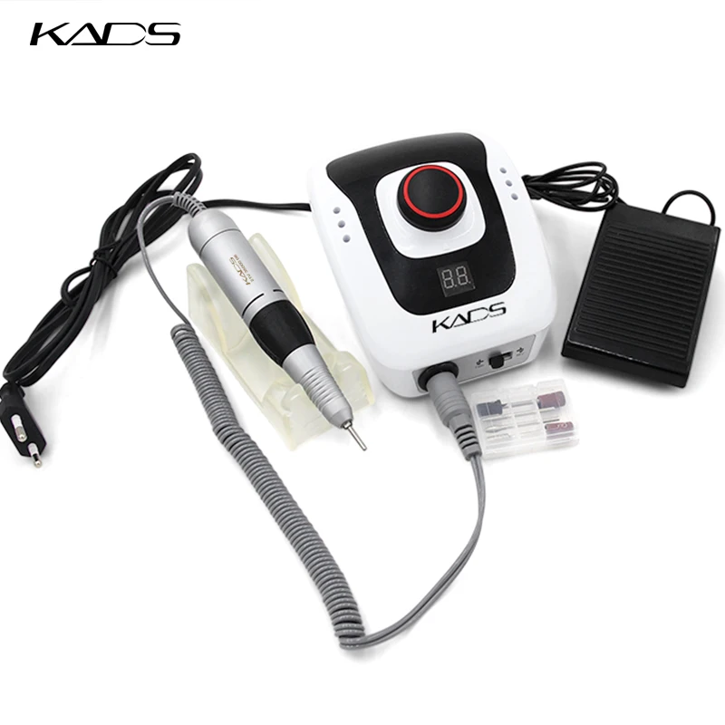 Günstig KADS 40W 35000RPM Elektrische Maniküre Nail art Bohrer Stift Maschine Set Für Nagel Pediküre Ausrüstung Elektrische Fingernagel Dateien werkzeuge