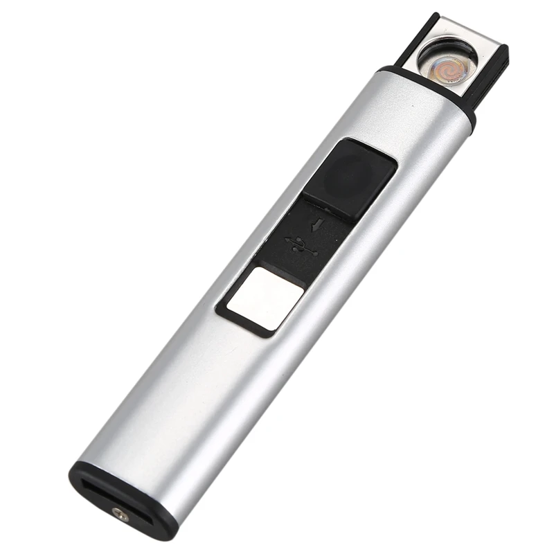 Прикуриватель двухсторонний зажигание Usb Электронная сигарета зажигалка смарт-пресс экран Зажигалка для мужских аксессуаров
