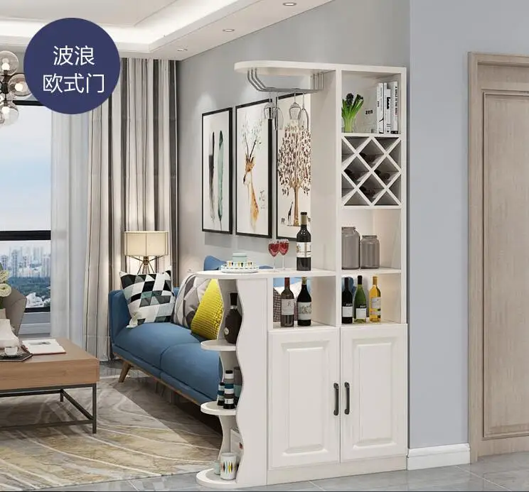 Porch partition cabinet shoe cabinet modern simple hall living room decoration dining room screen shelf wine