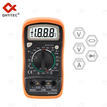 Qhtec – multimètre numérique Portable MAS830L, écran LCD, réparation Portable, ammètre manuel, testeur de tension Ohm, multimètre