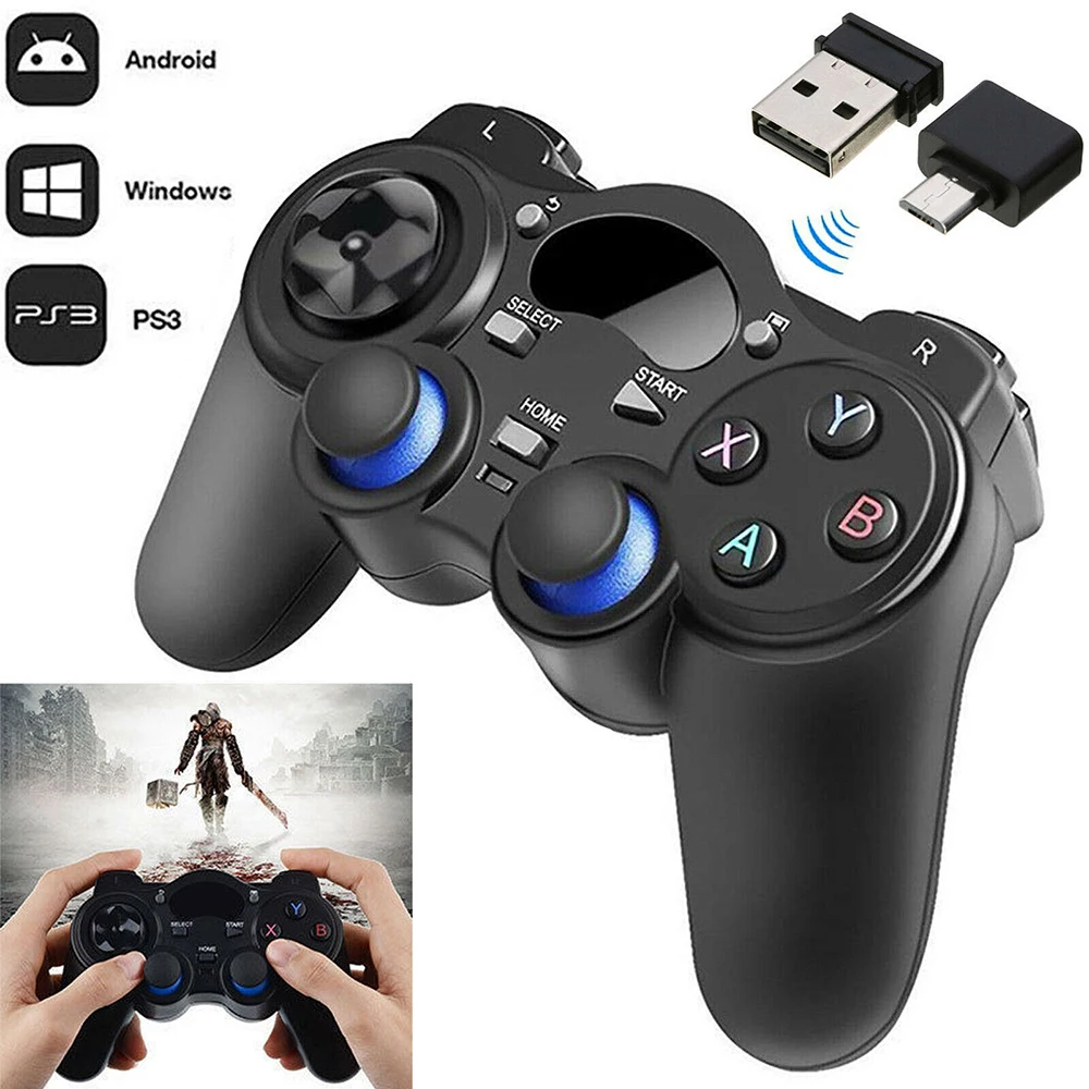 

2.4G Wireless Gaming Gamepad Joystick Gaming Controller w/h USB OTG Adapter for Android Tablet Phone PC TVBox Gaming Accessories