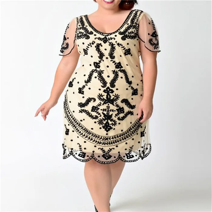 

5XL Womens Summer Designer Floral Printed Dresses Crew Neck Short Sleeve Plus Size Female Clothing Fashion Style Casual Apparel