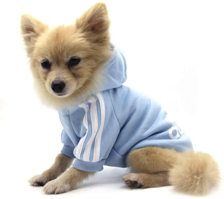 Dog clothes adidog winter Pet small and medium-sized dog Hoodies puppy clothing Sweatshirt for jersey chihuahua | Дом и сад