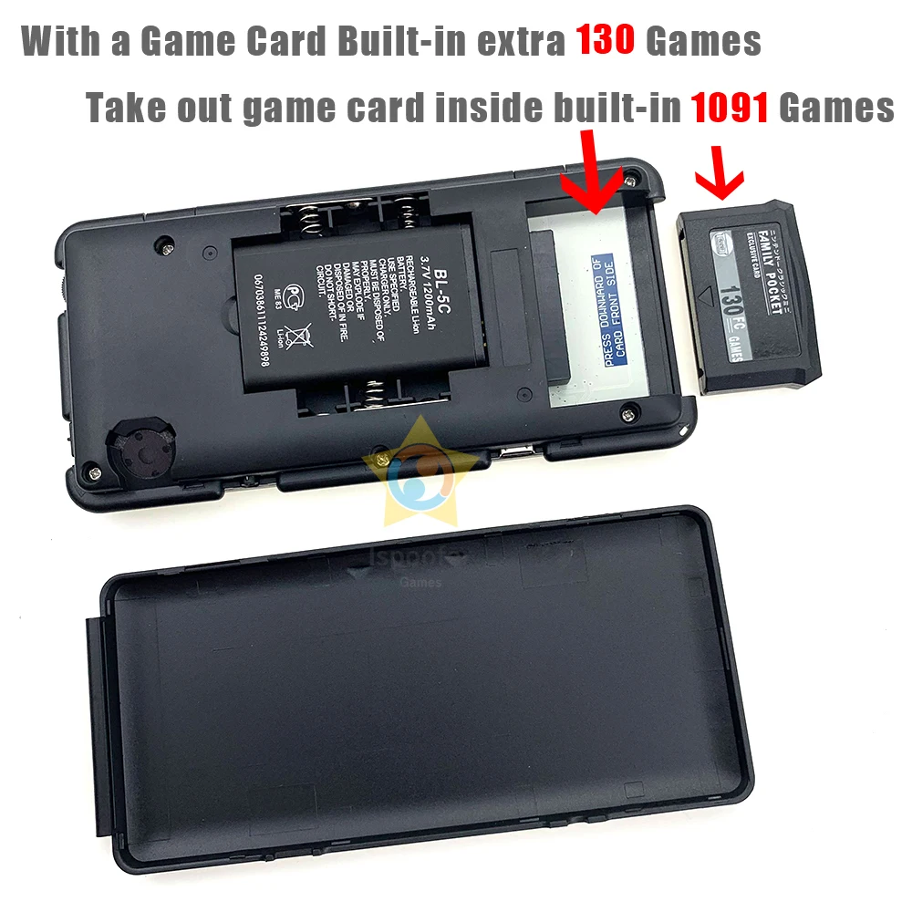 Портативная игровая консоль 2020 встроенный симулятор 1091 игр FC3000 портативная
