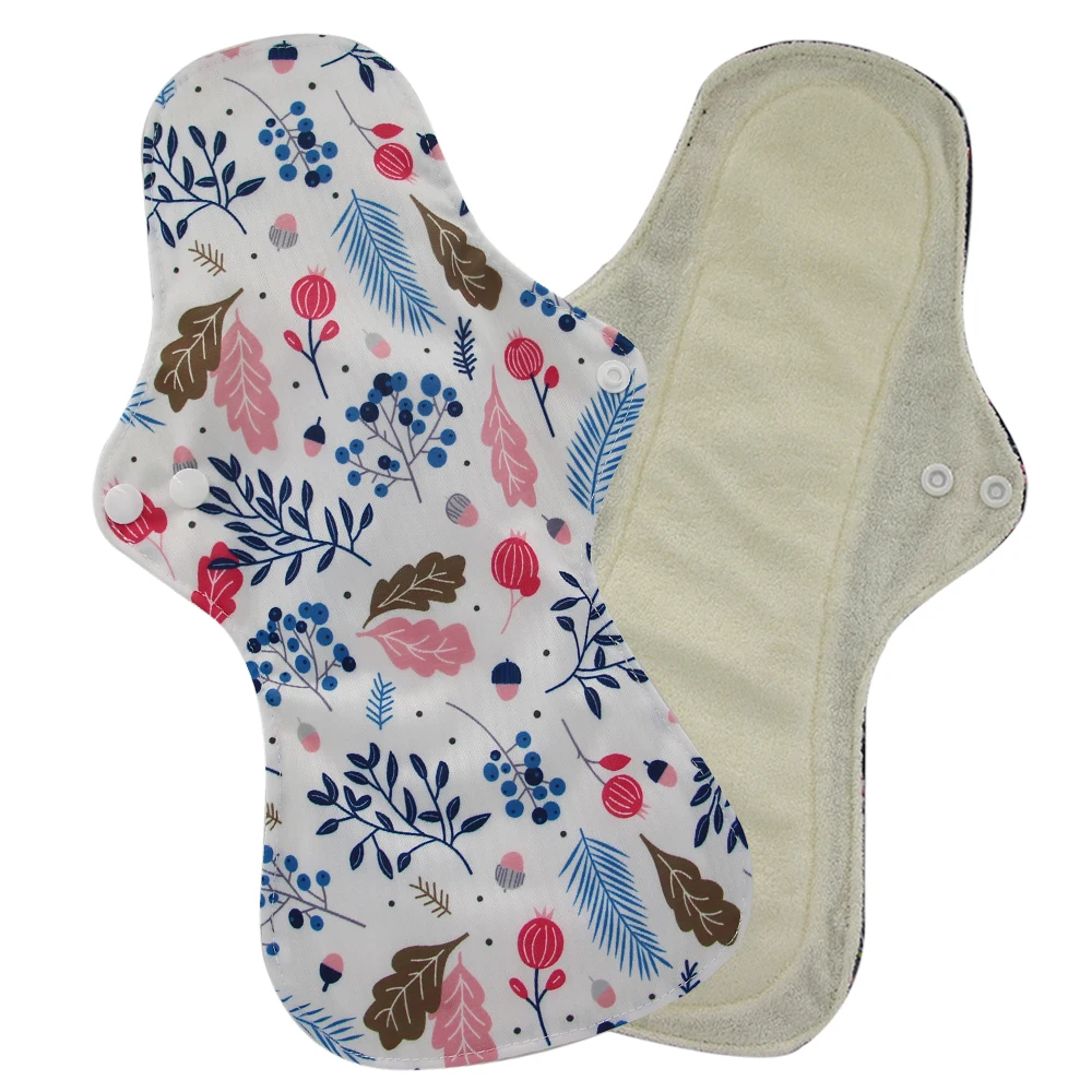 1 шт. моющиеся ночные менструальные прокладки для женщин, гигиенические прокладки, Органическая Бамбуковая ткань, хлопковые прокладки для женской гигиены - Цвет: WSD49