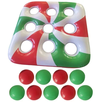 

1 Set Inflatable Xmas Sudoku Toy Xmas Throwing Game Parent-child Interactive Toy