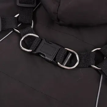 Pet Dog Hooded Jacket With Harness Winter Warm Dog Clothes Waterproof for Small Medium Dogs Coat Chihuahua French Bulldog Outfit 5