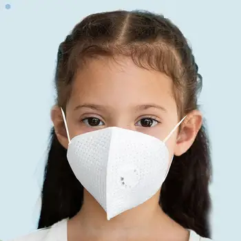 

10pc N95 Mask For kids With Breathing Valve 10Pcs Kids Children KN95 Disposable Air Filter Dust-proof Breathable Face Mask