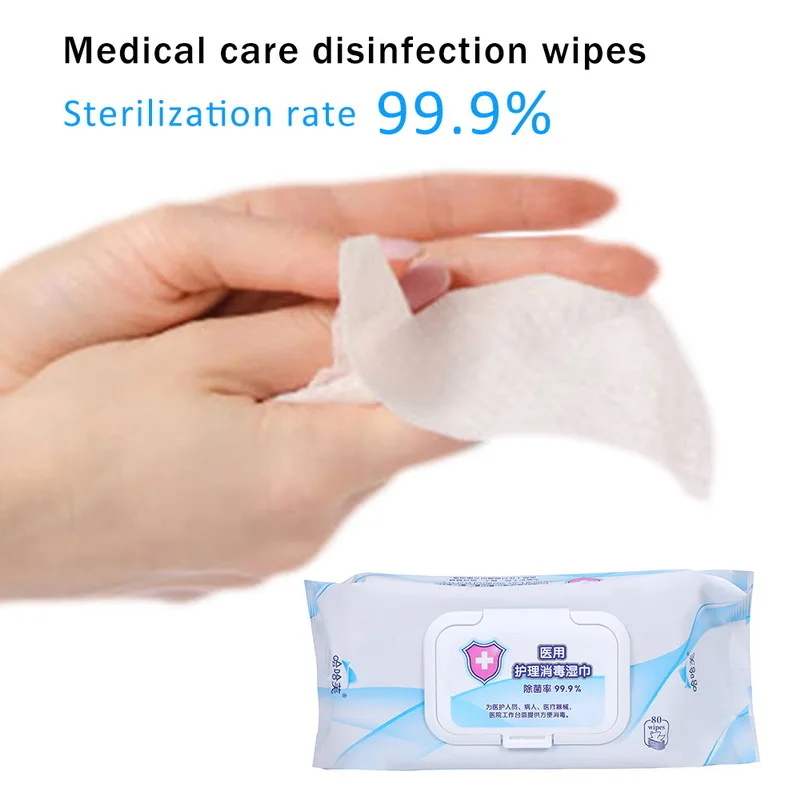 

80pcs/Pack Disinfection Portable Alcohol Swabs Pads Wipes Antiseptic Cleanser Cleaning Sterilization First Aid Home Dropshipping