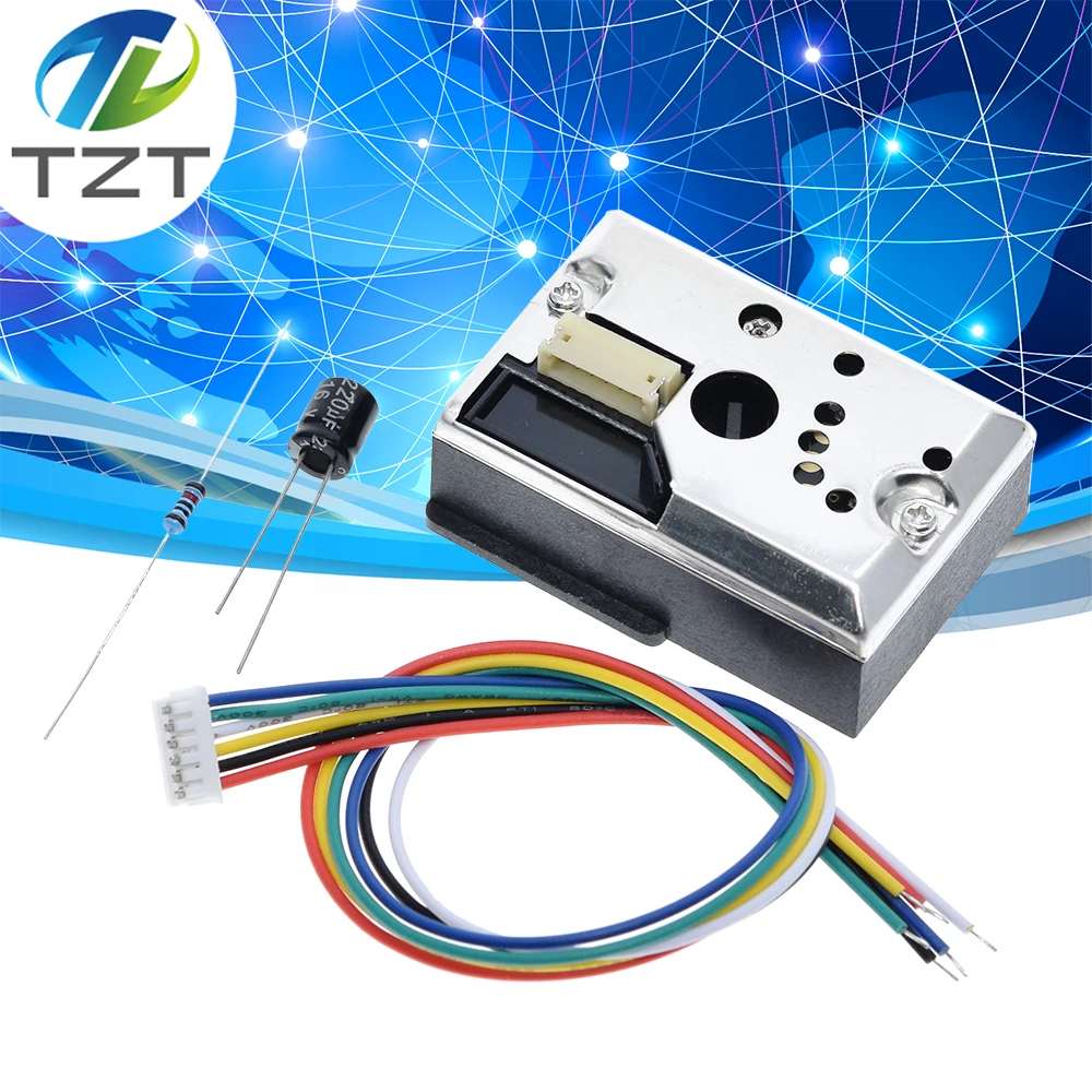 TZT GP2Y1014AU0F компактный оптический датчик пыли совместимый с GP2Y1010AU0F GP2Y1010AUOF дыма