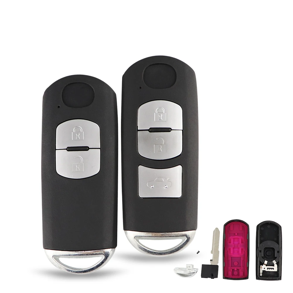 Keyforkess2/3 Pulsante Smart Chiave A Distanza Borsette Fit Per Mazda X-5 Summit M3 M6 Axela Atenza M3 M6 CX-3 CX-5 chiave di auto Con Lama Uncut 15 Keyforkess2/3 Pulsante Smart Chiave A Distanza Borsette Fit Per Mazda X-5 Summit M3 M6 Axela Atenza M3 M6 CX-3 CX-5 chiave di auto Con Lama Uncut -