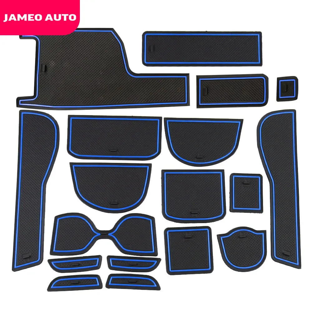 Автомобильные противоскользящие резиновые коврики Jamet Auto 15 шт./компл. для дверных