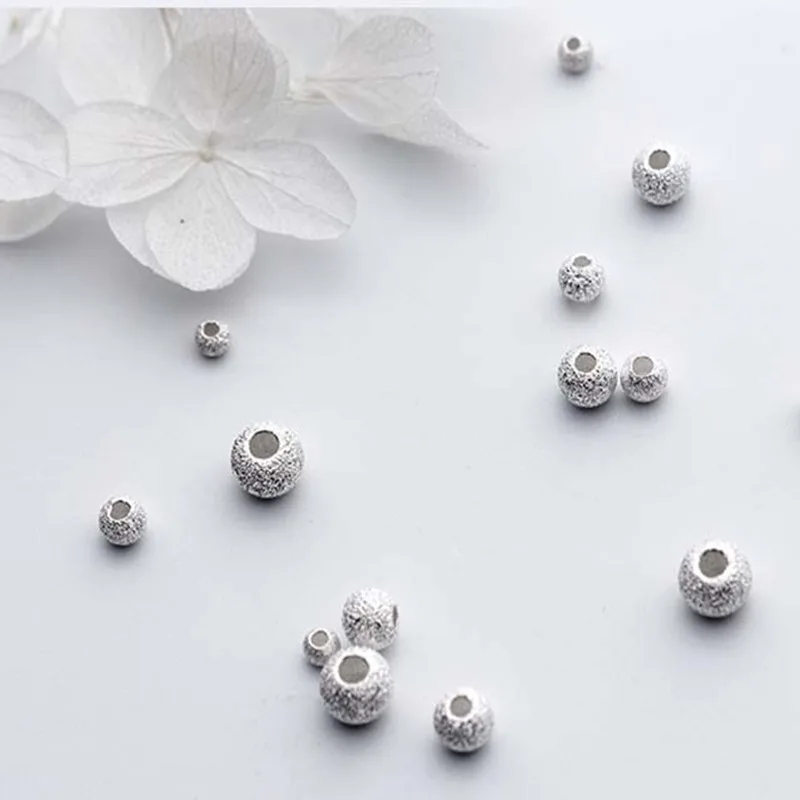 10pcs-lot-925-Sterling-Silver-Matte-Round-Beads-3mm-4mm-5mm-6mm-Hand-Made-Big-Hole (2)_副本