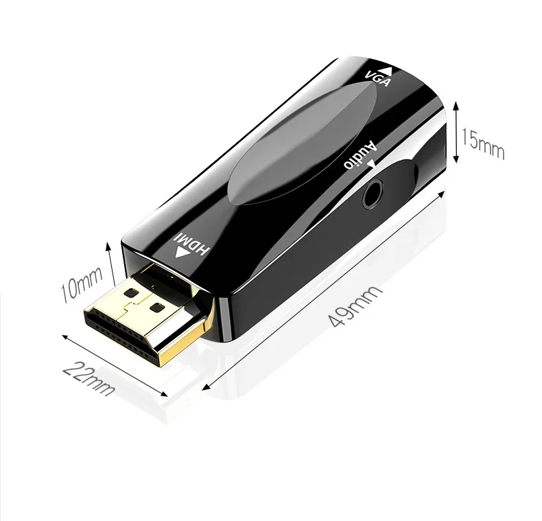 HDMI к VGA конвертер HDMI к VGA адаптер с аудио HDMI toVGA мужчин и женщин
