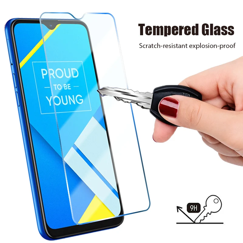 mobile screen protector 3pcs Full Protective Glass For Realme 8 7 6 5 Pro 5S 6S 7 Asia Tempered Screen Protector For real me 5i 6i 7i Global Glass Film cell phone screen protector