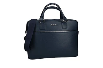 

Cartella PIERRE CARDIN borsa professionale blu vera pelle Made in Italy VH125