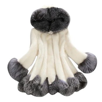 

New women's milk fur warm elegant coat winter fashion imitation fur high-end in the long section of water atmosphere
