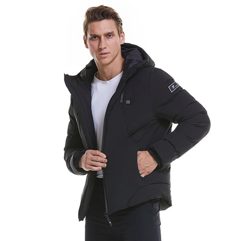 Ceny 2019 zewnętrzna elektryczna kurtka ocieplana mężczyźni kobiety ogrzewanie kamizelka USB termiczna ciepła tkanina pióro gorąca sprzedaż Plus rozmiar kurtka chłodząca