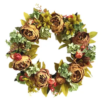 

1pc Peony Wedding Floral Wreath European-style for Wall Decoration