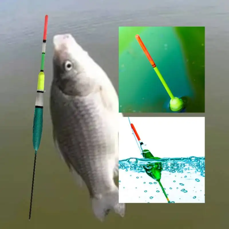 10pcs Carp Fishing Floats Set Buoy Bobber Stick For Fish Tackle Vertical 6# 2.5g 