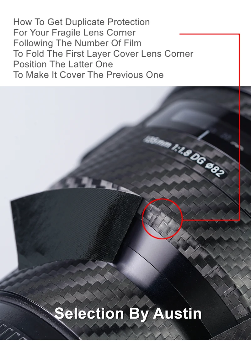 Lente Decalque Pele para Canon rf 14-35 mm Lente Protetor de Proteção de Pele Envoltório Anti-risco Adesivo Capa Case Rf1435 - Image 3