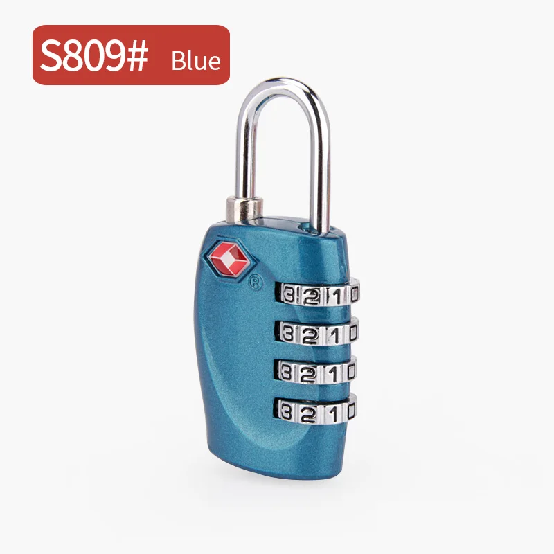 S809 Blue Замок для ремонта багажа, инструмент для блокировки паролем, съемный Дорожный чемодан, аксессуары для таможни, замок для чемодана - Цвет: S809 Blue
