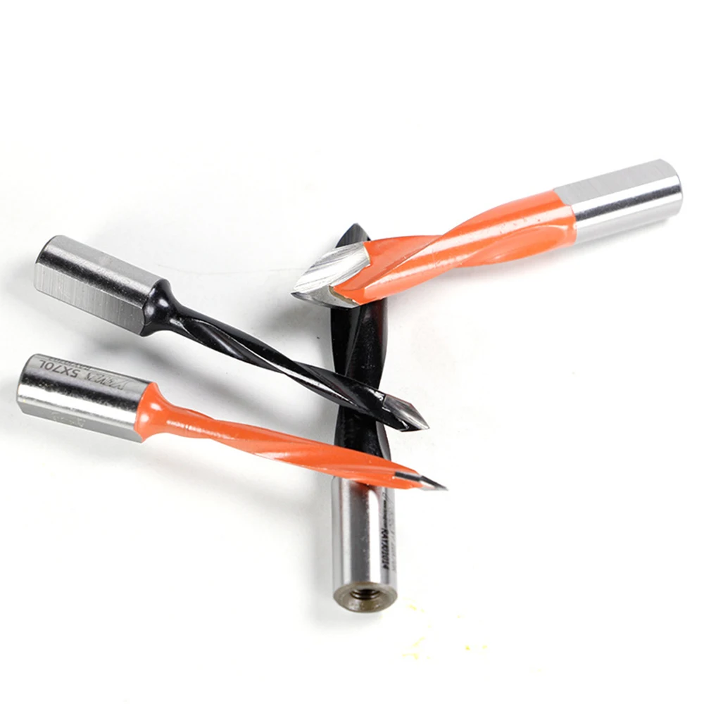 1Pc Hardmetalen Legering Gang Boor Houtbewerking Door Gat Boor Cnc Router Bit Slip Dia.5-10Mm gat Maken