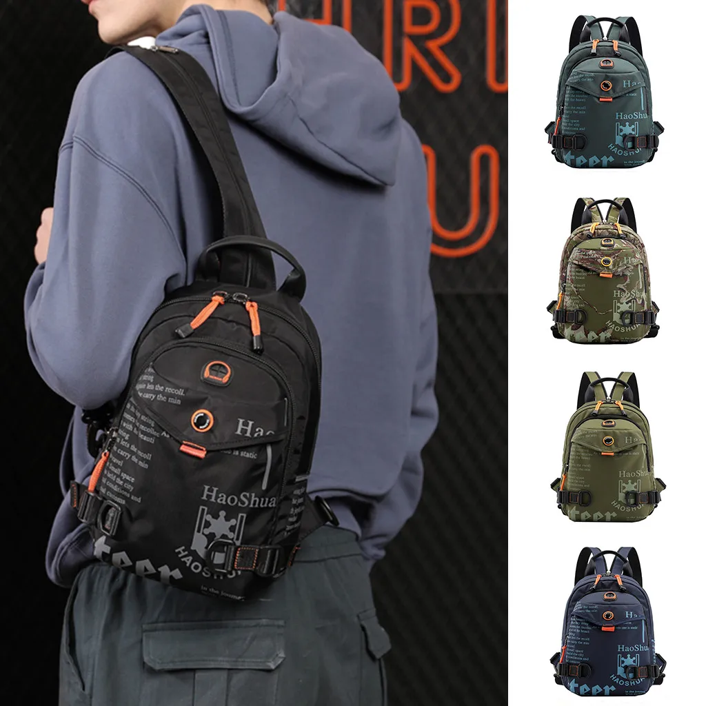

Men's Outdoor Chest Bag Multi-Function Fashion Backpack Waterproof Shoulder Bag поясная сумка сумка на пояс женская #20