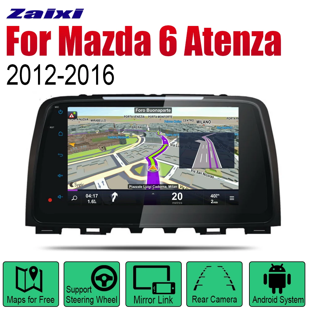 Автомобильный GPS-навигатор для Mazda 6 Atenza 2012 2013 2014 2015 2016 автомобильный