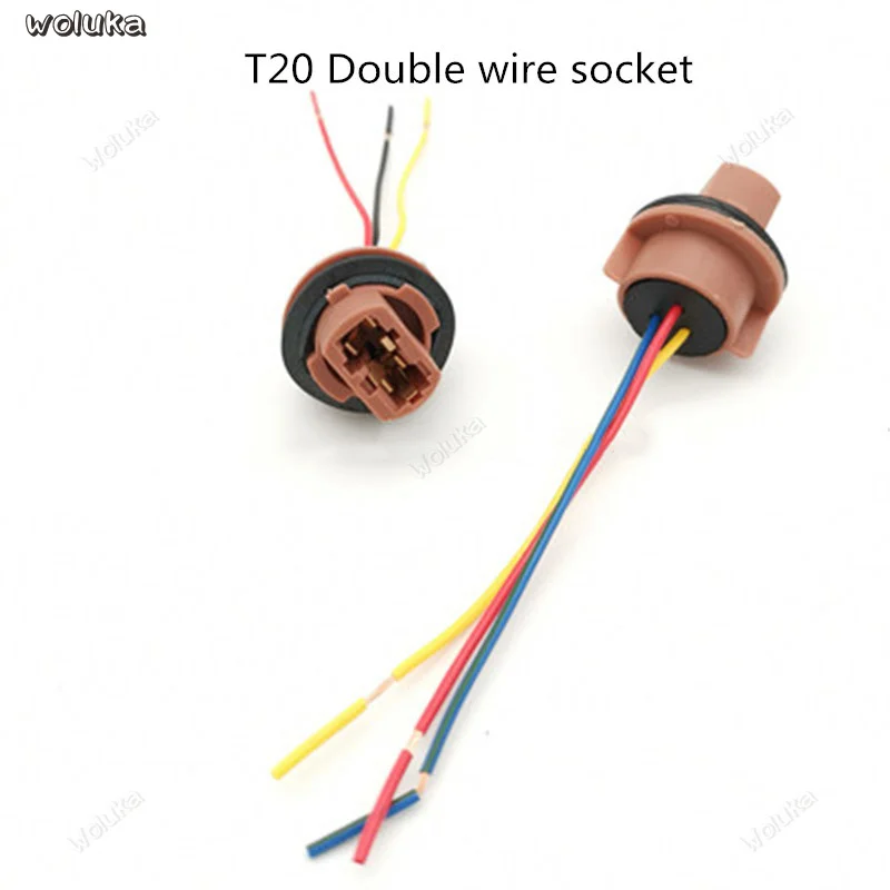 D 1156/1157/T20 double tail plug brake light turn signal reversing light rear tail lamp socket socket head CD50 Q04 - Цвет: D