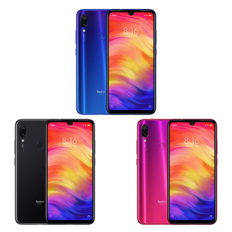 Мобильный телефон Xiaomi Redmi Note 7 с глобальной прошивкой, 6 ГБ, 64 ГБ, Восьмиядерный процессор Snapdragon 660, 6,3 дюйма, 19,5: 9, полный экран, 4000 мА/ч, камера заднего вида 48 МП