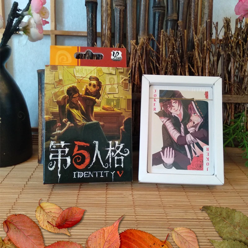 

54 Sheets/Set Game Identity V Cosplay Playing Cards Cartoon Deck Poker Cards Party Board With Box Gift Collection