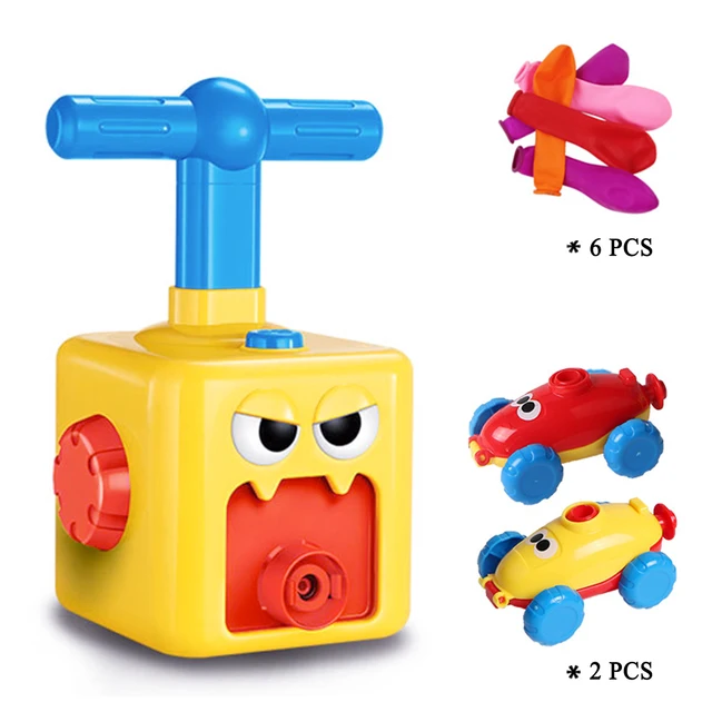 Cute Balloon Powered Car Balloon  Science Experiment Toy Educational Fun Early Childhood Education Gift 2