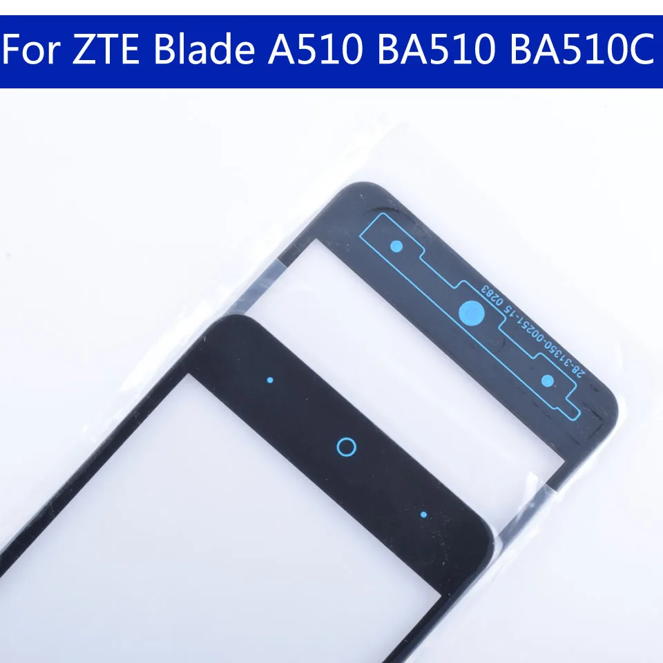 10 шт. для zte Blade A510 BA510 BA510C сенсорный экран панель дигитайзер сенсор Переднее стекло Внешний A610 сенсорный экран дисплей Замена