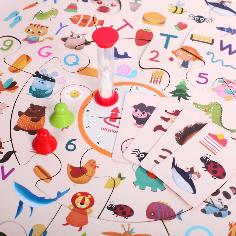 

New children's puzzle parent-child interactive tabletop game fashion scene to find the picture game early education puzzle toys