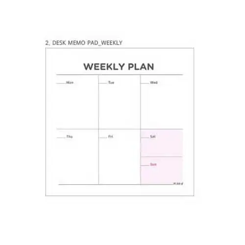 Weekly plan Милый каваи Еженедельный ежемесячный планировщик работы Книга Дневник программа Dokibook блокнот для детей школьные принадлежности - Цвет: Weekly plan